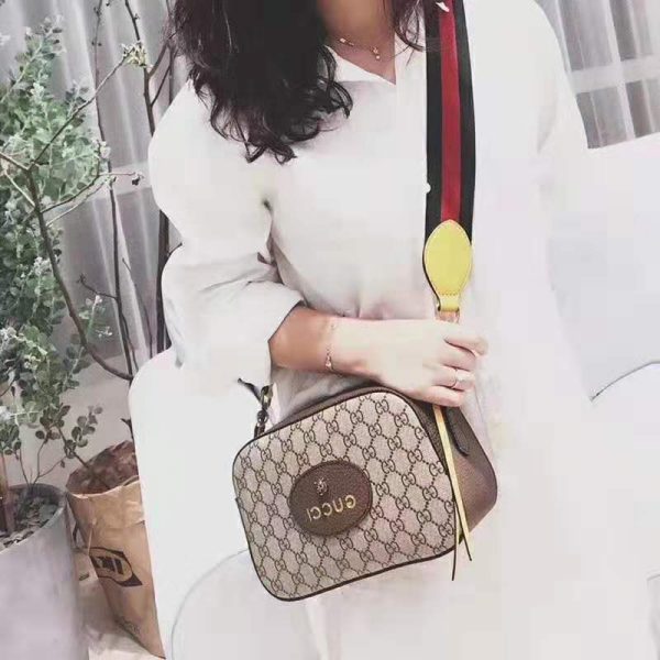 Gucci GG Women GG Supreme Messenger Bag in GG Supreme Canvas-Brown (2)