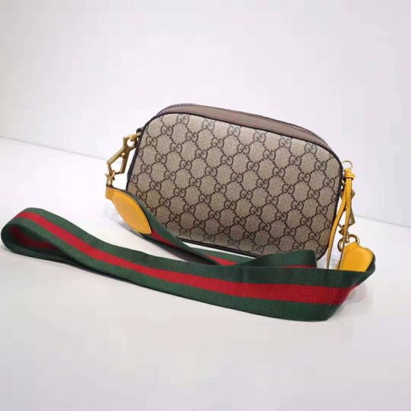 Gucci GG Women GG Supreme Messenger Bag in GG Supreme Canvas-Brown (6)