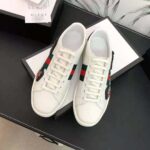 Gucci Unisex Ace Embroidered Sneaker with Arrow Appliqués-White – Image 3