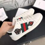 Gucci Unisex Ace Embroidered Sneaker with Arrow Appliqués-White – Image 6
