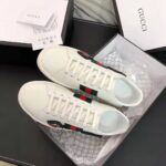 Gucci Unisex Ace Embroidered Sneaker with Arrow Appliqués-White – Image 5