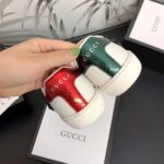 Gucci Unisex Ace Embroidered Sneaker with Arrow Appliqués-White – Image 9