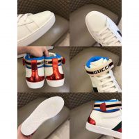 Gucci Unisex Ace Gucci Stripe High-Top Sneaker-White (1)