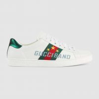 Gucci Unisex Ace Sneaker with Gucci Band-White (1)