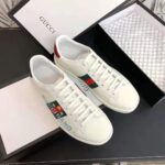Gucci Unisex Ace Sneaker with Gucci Band-White - Bild 4