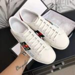 Gucci Unisex Ace Sneaker with Gucci Band-White - Bild 8