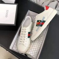 Gucci Unisex Ace Sneaker with Gucci Band-White (1)