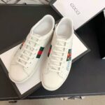 Gucci Unisex Ace Sneaker with Gucci Band-White - Bild 3