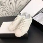 Gucci Unisex Ace Sneaker with Interlocking G-White - Image 5