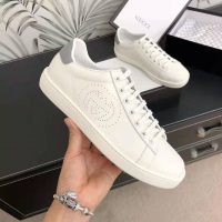 Gucci Unisex Ace Sneaker with Interlocking G-White (1)