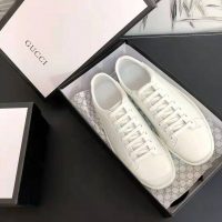 Gucci Unisex Ace Sneaker with Interlocking G-White (1)