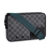 Louis Vuitton LV Men Alpha Messenger in Classic LV Damier Graphite Canvas-Grey (1)