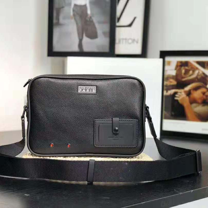 Louis Vuitton Dark Silver Taurillon Alpha Messenger - modaselle