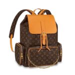 Louis Vuitton LV Herrryggsäck Trio i Monogram Canvas-Brun