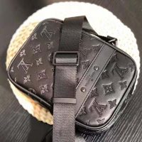 Louis Vuitton LV Men Danube PM in Monogram Shadow Cowhide-Black (1)