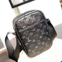 Louis Vuitton LV Men Danube PM in Monogram Shadow Cowhide-Black (1)