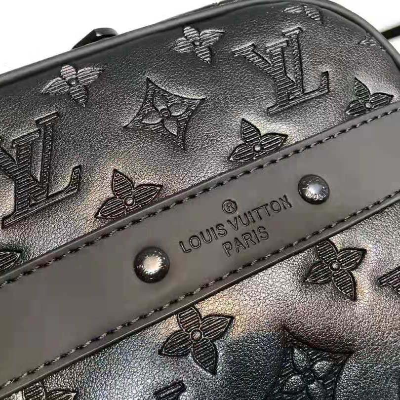 LV LV Men Danube PM in Monogram Shadow Cowhide-Black in 2023