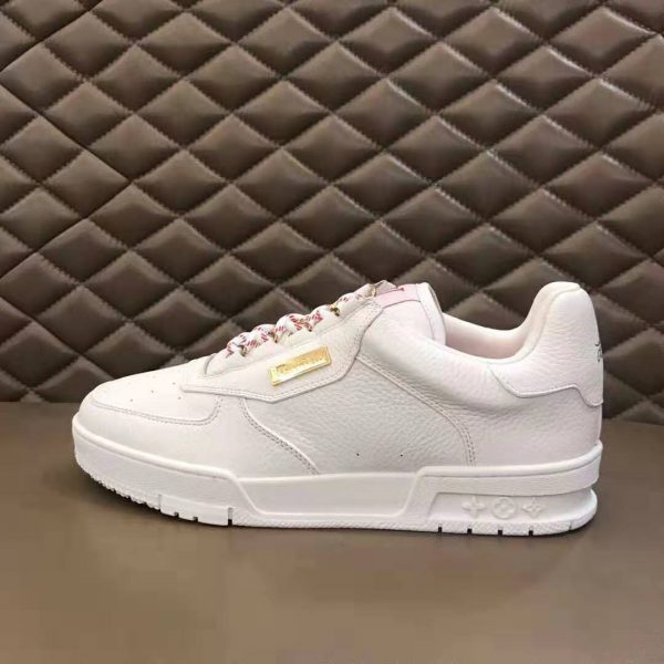 Vuitton LV Men LV Trainer Sneaker Shoes White -