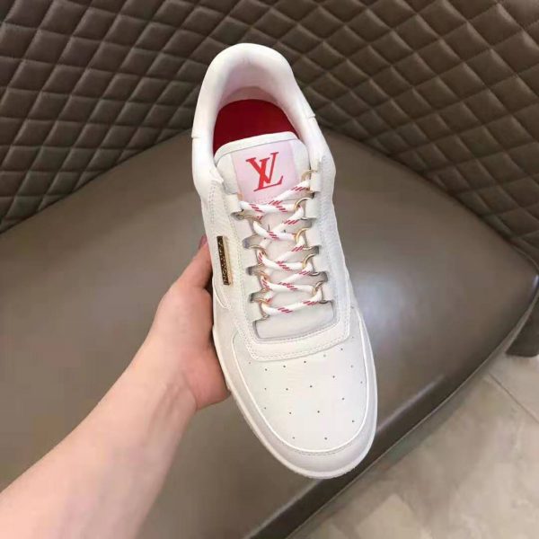 Louis Vuitton LV Men LV Trainer Sneaker Shoes White (7)