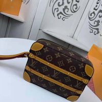 Louis Vuitton LV Men Soft Trunk Messenger PM in Iconic Monogram Canvas-Brown (1)