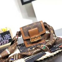 Louis Vuitton LV Women Bumbag Dauphine BB Bag-Brown (1)