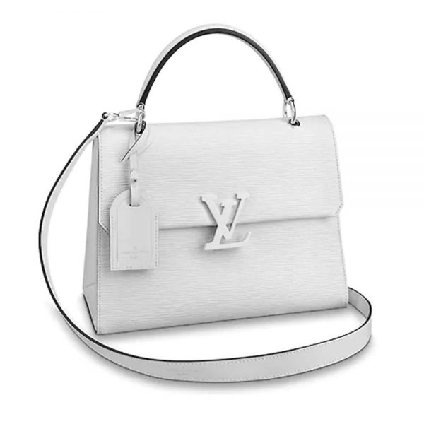 Louis Vuitton LV Women Grenelle MM Bag in Emblematic Epi Leather-White (1)