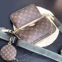 Louis Vuitton LV Women Multi-Pochette Accessoires Bag in Monogram Canvas-Brown (1)