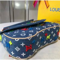 Louis Vuitton LV Women New Wave Chain Bag MM-Blue (1)