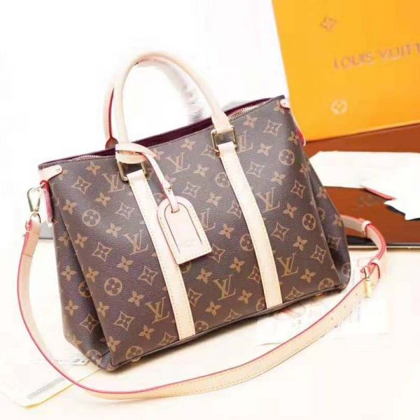 Louis Vuitton LV Women Soufflot MM Bag-Brown (2)