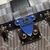 Louis Vuitton LV Women Trunk Clutch Bag with Monogram LV Pop Print-Blue (1)