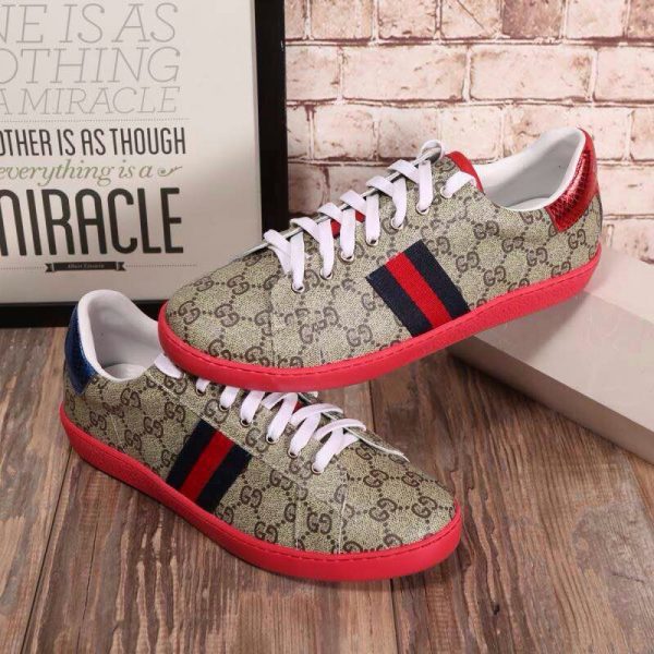 gucci mens canvas shoes