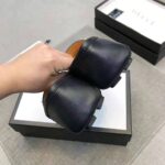 Gucci Men Leather Driver with Web-Black - immagine 12