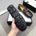 Gucci Men Leather Driver with Web-Black - immagine 11