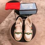 Gucci Men Screener Leather Sneaker 3.6cm Height-Green - immagine 4