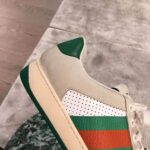Gucci Men Screener Leather Sneaker 3.6cm Height-Green - immagine 7