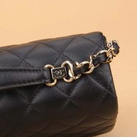 Chanel Women CF Flap Bag in Calfskin Leather with Top Handle-Black (7)