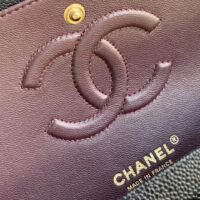 Chanel Women Large Classic Handbag in Grained Calfskin Leather-Black (1)