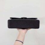 Chanel Women CF Flap Bag in Diamond Pattern Calfskin Leather-Black – Image 4