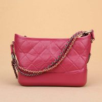 Chanel Women Chanel’s Gabrielle Small Hobo Bag in Calfskin Leather-Red (8)