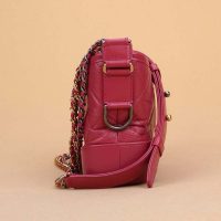 Chanel Women Chanel’s Gabrielle Small Hobo Bag in Calfskin Leather-Red (8)
