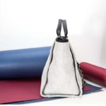 Chanel Women Deanville Shopping Bag Mummy Bag in Canvas and Leather-Grey - immagine 5