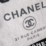 Chanel Women Deanville Shopping Bag Mummy Bag in Canvas and Leather-Grey - immagine 6