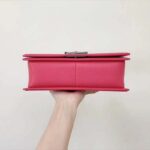 Chanel Women Leboy Flap Bag with Chain in Calfskin Leather-Rose - Bild 7