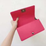 Chanel Women Leboy Flap Bag with Chain in Calfskin Leather-Rose - Bild 6