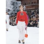 Suéter Chanel para mujer de lana, fibras mixtas y cachemir - Rojo