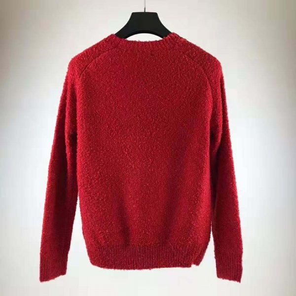 Chanel Women Pullover Wool and Mixed Fibers & Cashmere Sweater-Red (10)