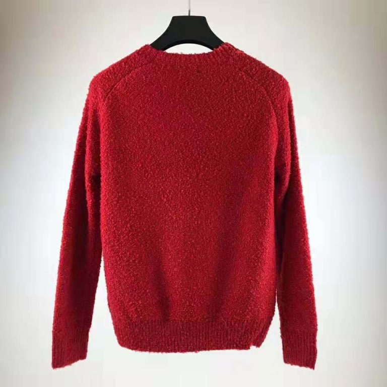 Chanel Women Pullover Wool and Mixed Fibers & Cashmere Sweater-Red - LULUX