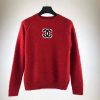 Chanel Women Pullover Wool and Mixed Fibers & Cashmere Sweater-Red