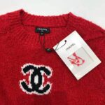 Chanel Women Pullover Wool and Mixed Fibers & Cashmere Sweater-Red - Imagen 12