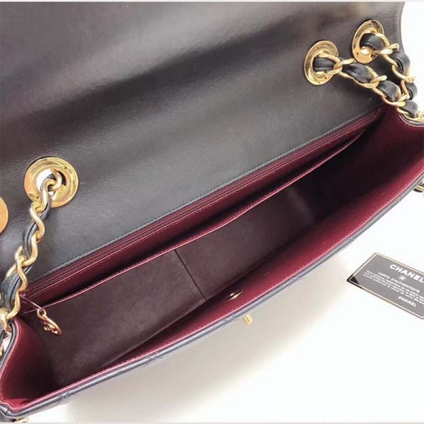 Chanel Women Vintage Maxi Flap Bag in Goatskin Leather-Black (2)